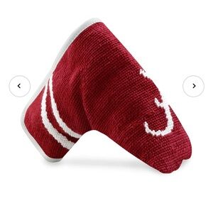 Smathers & Branson Alabama Putter Headcover (Garnet) (White Leather)